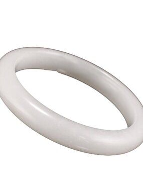 Natural Tianshan Jade Bangle 41g 59mm ID White Quartzite Stone Bracelet J019